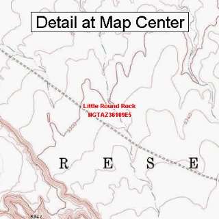  USGS Topographic Quadrangle Map   Little Round Rock 