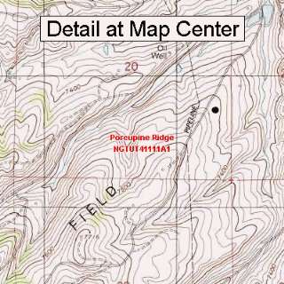  USGS Topographic Quadrangle Map   Porcupine Ridge, Utah 