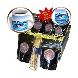 Boehm Digital Paint Animal   Killer Whale Pod   Coffee Gift Baskets 
