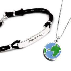  SilverEco Sterling Silver Set   Every Day Is Earth Day 