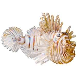    Lion Fish Hand Crafted Art Glass Accent Sculpture