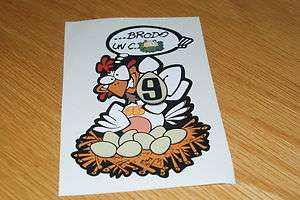Valentino Rossi Chicken 9 Titles Decal/Sticker  