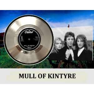   McCartney Wings Mull Of Kintyre Framed Silver Record A3 Electronics