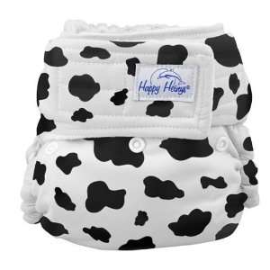 Happy Heinys Mini One Size Diaper w/ Aplix   Cow Hide