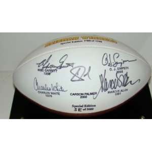 USC Trojans 5 Heisman Winners SIGNED LE Football  Sports 