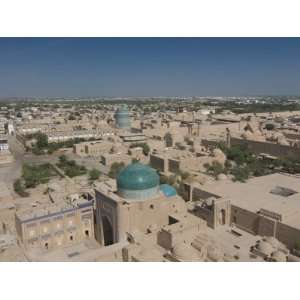 Overlooking the Mosques at Ichon Qala (Itchan Kala) Fortress, Khiva 