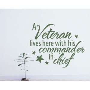   in Chief Patriotic Vinyl Wall Decal Sticker Mural Quotes Words Hd111