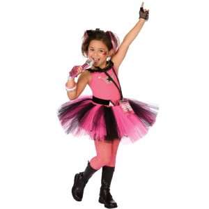 Lets Party By BuySeasons Glam Rocker Child Costume / Pink   Size 8 10 