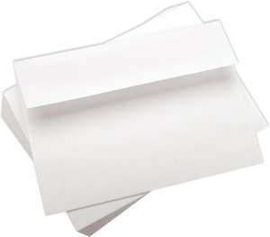    Envelopes A7 100/Pkg White, 5.25X7.25 by Leader Paper Products