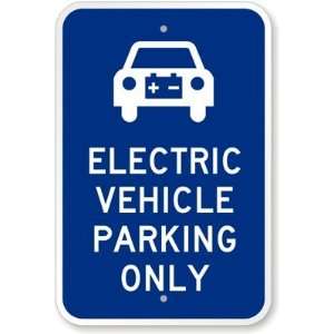  Electrical Vehicle Parking Only (with Graphic) Aluminum 