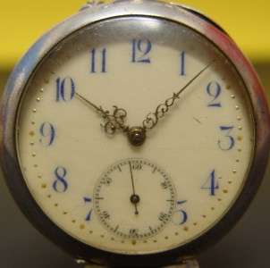 ANTIQUE 15 RUBLE ANCRE LIGNE DROITE STERLING POCKET WATCH WORKING 