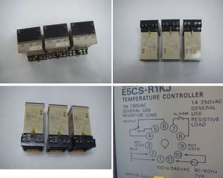 OMRON E5CS R1KJ LOT OF 3 Temperature controller  