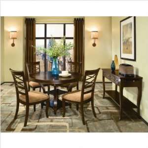    67 Urban Heights Round Table In Chocolate Cherry Furniture & Decor