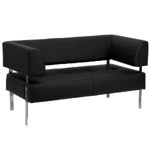 Flash Furniture HERCULES Excel Series Contemporary Black Leather Love 