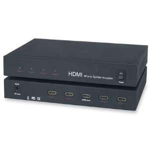 HDMI 1x4 DISTRIBUTION AMPLIFIER SPLITTER FULL HD 1080p v1.3b