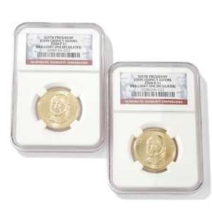   John Quincy Adams 1 P & 1 D Mint BU NGC (Two Coins)