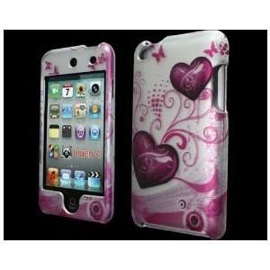 heart Snap on Hard Front Back Case Cover for iPod Touch iTouch 4 4th 