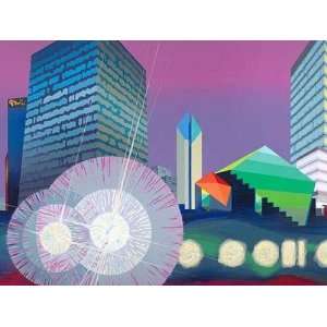 City Triptych, Gallery wrapped canvas 