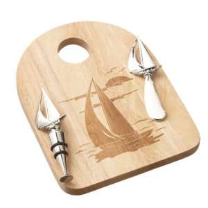  Décor For Home/Garden By CBK Sailboat Cutting Board With 