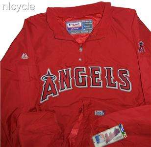 Anaheim ANGELS MLB AUTHENTIC MAJESTIC PULLOVER JACKET Cool Base 3XL 