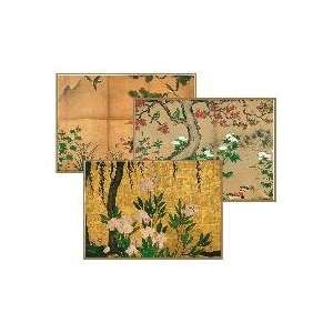  Caspari Cards Golden Screens Box of Eight Note Cards and 