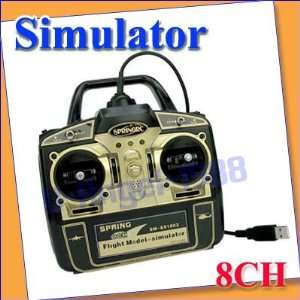  new 8 ch channel usb rc helicopter flight simulator fms 