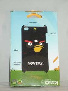 NEW GEAR4 Angry Birds iPod Touch 4th Generation Case Cover Black 