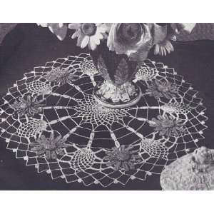  Vintage Crochet PATTERN to make   Aster Flower Doily Motif 