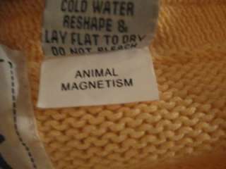 Storybook Knits Animal Magnetism Cardigan Lace Trim L  