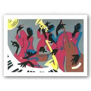  Jazz Session I   Serigraph by John Holyfield 20x14 Art 
