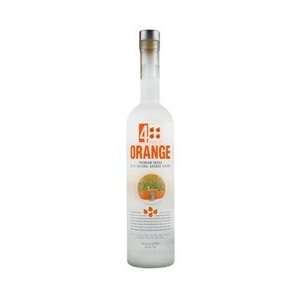  4 Orange Vodka 750ml Grocery & Gourmet Food