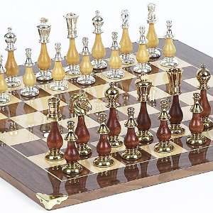   Chessmen from Italy & Columbus Ave. Board from Spain Toys & Games