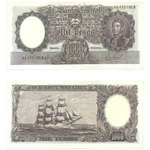    Argentina ND (1966 69) 1000 Pesos, Pick 279b 