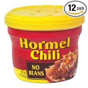 Hormel Microwavable Hot Chili, 7.50 Ounce (Pack of 12)