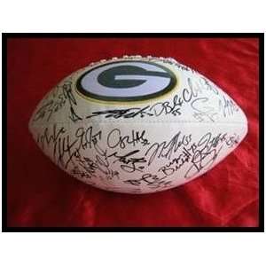 2010/2011 Green Bay Packers Autographed/Hand Signed Logo Football 