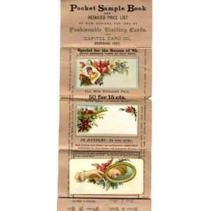  1885 Capitol Card Sample Book Victorian Visiting Cards 