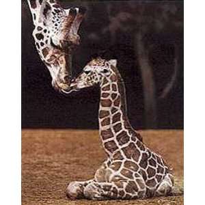 Makulu   Giraffe First Kiss Ron DRaine. 24.00 inches by 36.00 inches 