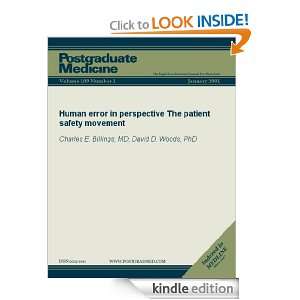 Human error in perspective The patient safety movement (Postgraduate 