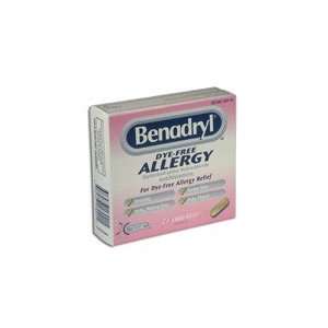  Benadryl Dye Free Allergy Relief, Liqui gels   24 ea 