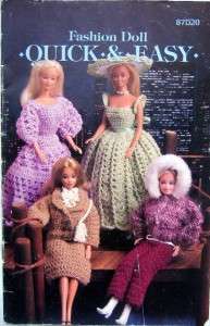 Annies Attic Barbie Dresses Crochet Pattern Book  