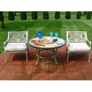 Oakland Living 42 Round Terracotta Table with Interchangeable Center 