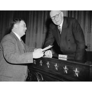  1939 photo Texas Representative talk on his pension bill 