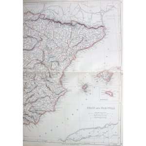  Lowry Map of Eastern Spain (1853)