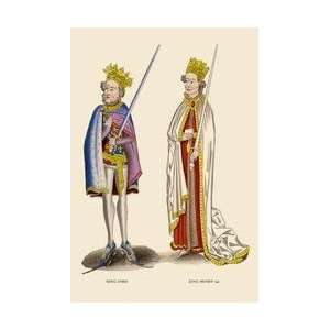  King John and King Henry 1st 20x30 poster