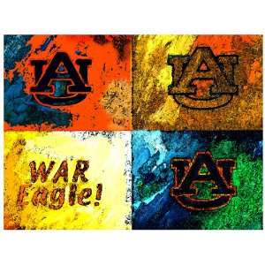 Auburn Painting   Warhol Auburn Logo 