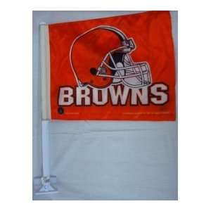  NFL CLEVELAND BROWNS TEAM LOGO CAR FLAG