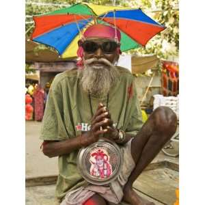  Portrait of Sadhu Wannabe, One of Many Fake Holy Men 