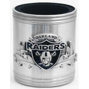  Oakland Raiders Stainless Steel & Pewter Can Cooler 