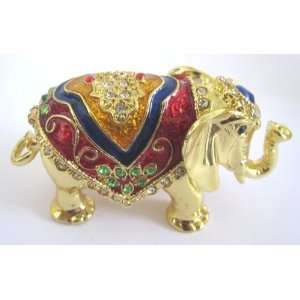  Bejeweled Trinket Box Elephant 02 