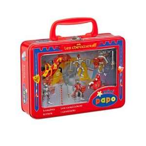   Papo Toys Red Mini Knights & Horses in Carry Case 3000 Toys & Games